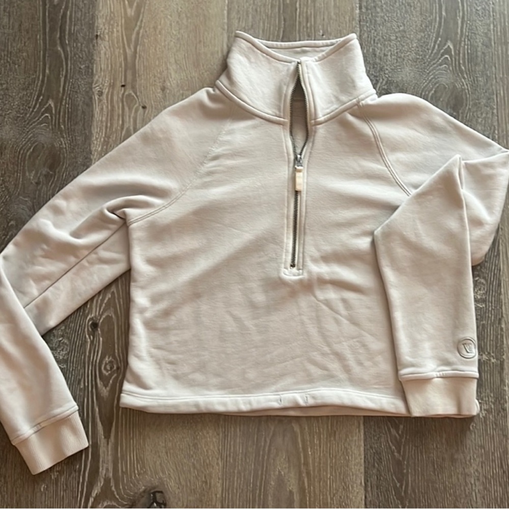 Vuori Sedona quarter zip jacket XS sand